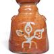 Artisanal Stoneware Vase Folk Art — Signed