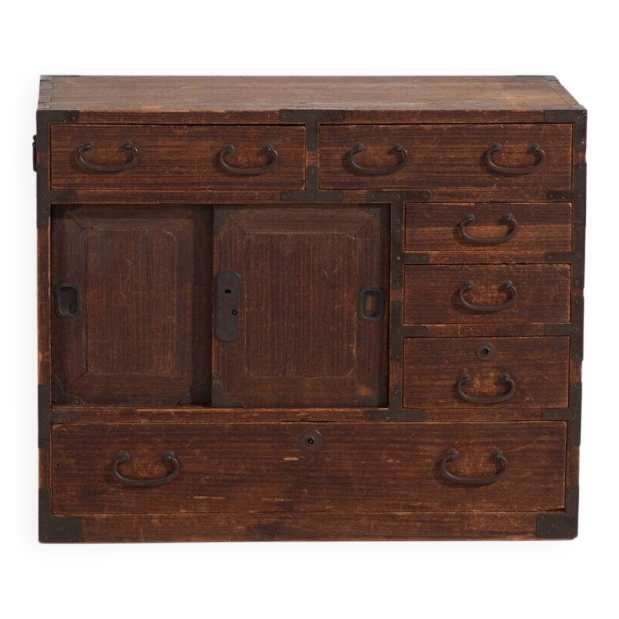 Small antique Japanese tansu – Meiji/Taishō period (c. 1890-1926) #26