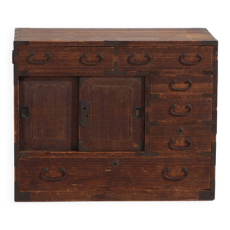 Petit tansu japonais ancien – Période Meiji / Taishō (c.1890-1926) #26