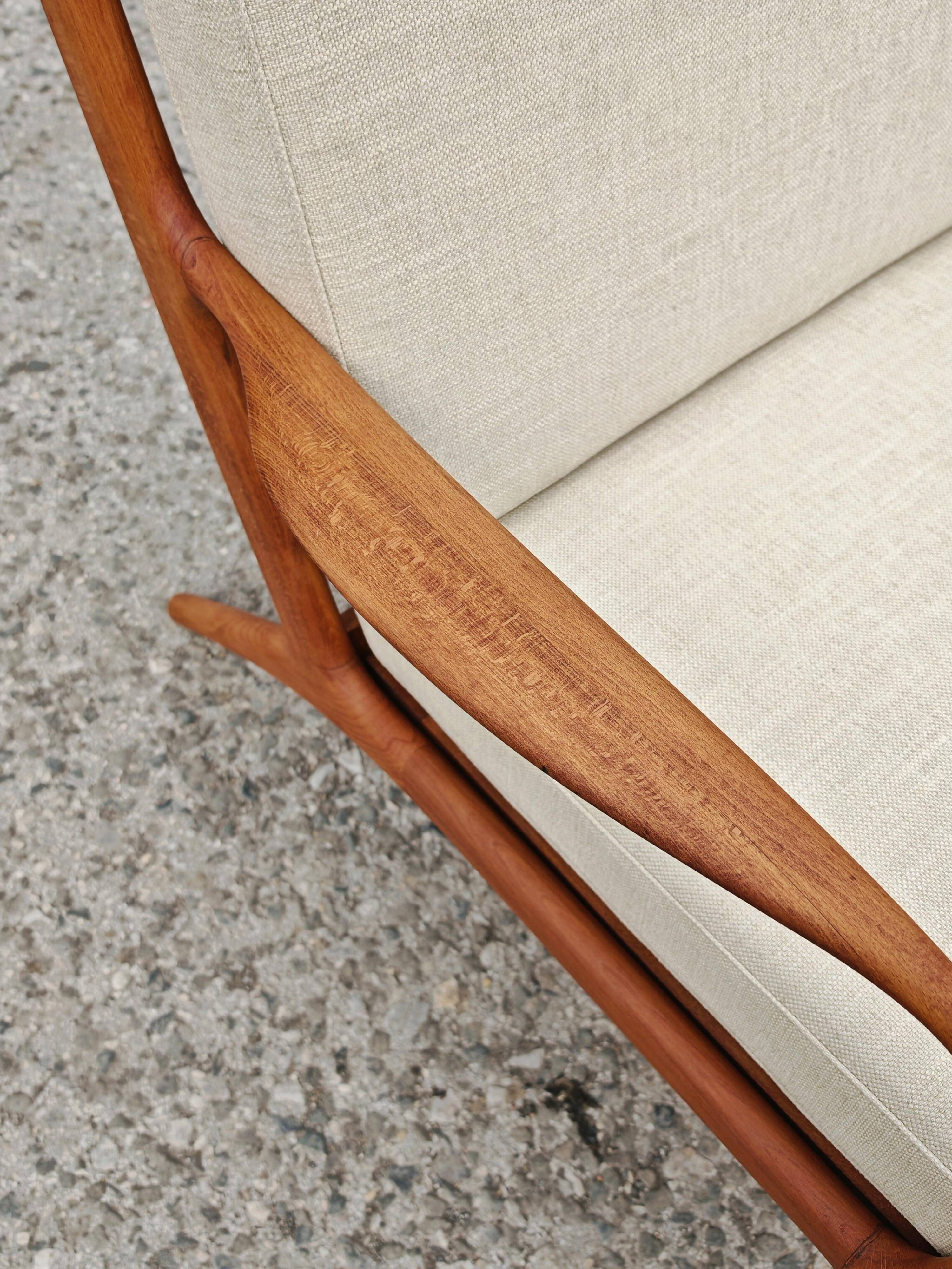 Pair of Mid Century Modern armchairs Adrian Pearsall model 2315-C 1960s
