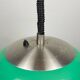 Green plastic pendant light in mid-century style by Stilux Milano, 1972