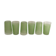 Six glasses granités green of the 1960