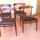 4 chaises scandinaves vintage design 1960 teck