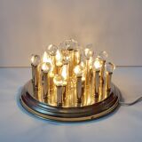 Brass plafond with Swarovski crystals, 1970s