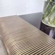 Art Deco coffee table in lacquer and brass
