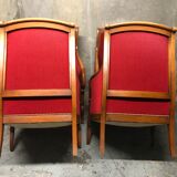 Pair of armchairs shepherdesses Empire