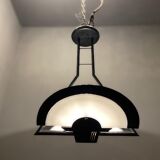 Architectural Italian Black & White Light Pendant