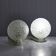 Pair of vintage space age bubble glass wall lights 1970s