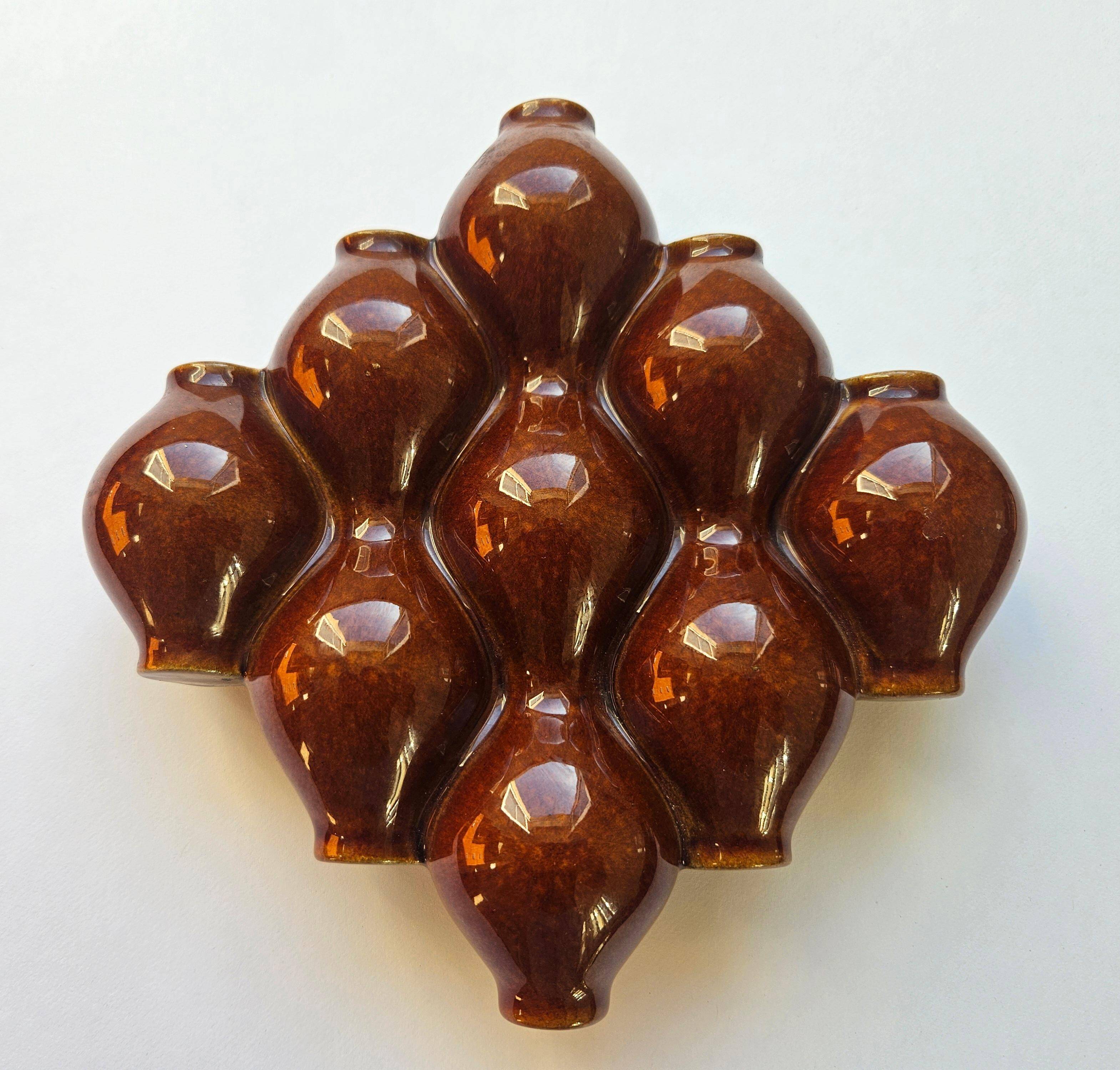 Rare Midcentury wall vase in ceramic, 1970s