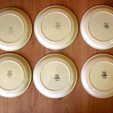 Vintage Boch La Louvière Corfu Collection Set of 6 Side Plates