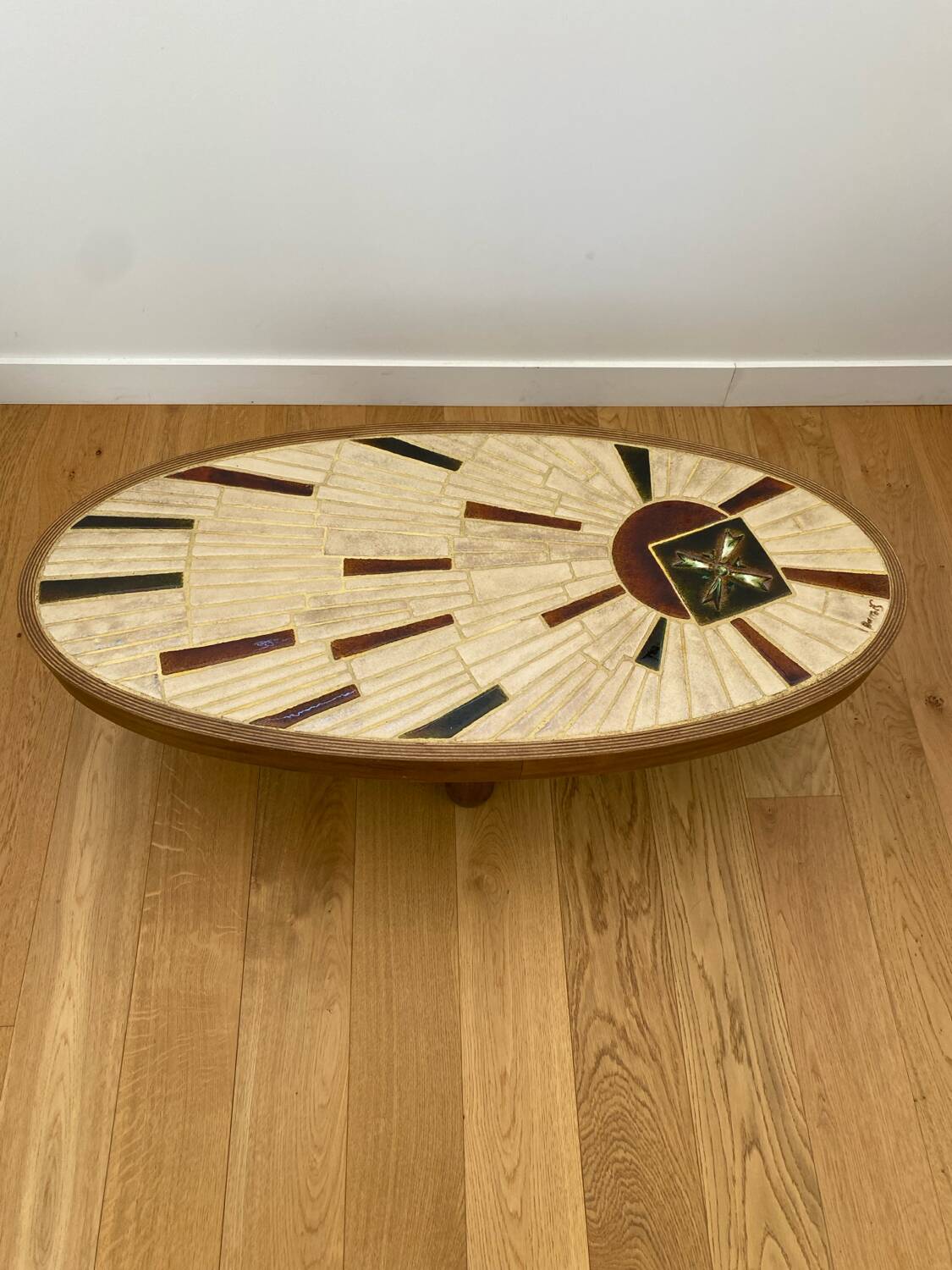 Vallauris ceramic coffee table