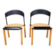 Paire de chaises années 80