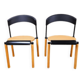 Paire de chaises années 80