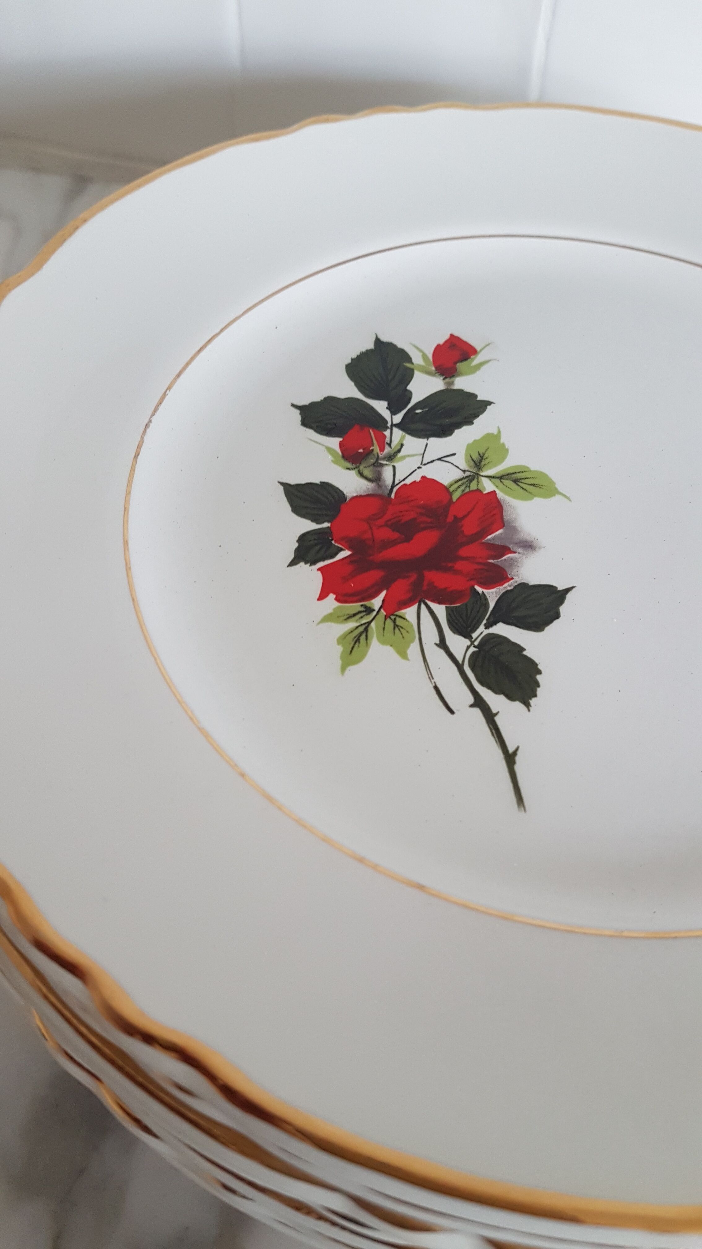 7 dessert plates Moulin de Loups model Bologna