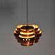 Danish hanging lamp P65 designed by Werner Schou for Coronell, 1970s