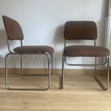 Pair of tubular chairs