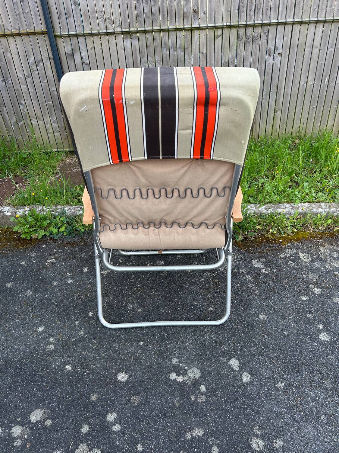 Fauteuil, transat de jardin vintage
