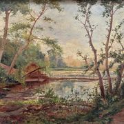 Landscape, Louis Lejeune, 1900