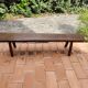 Olavi Hanninen bench solid elm brutalist vintage 1950