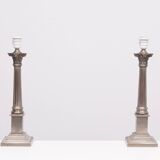 Paire de lampes de table en nickel Colum de Laura Ashley