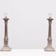 Laura Ashley pair Colum nickel table lamps