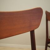 Set of four teak chairs, Danish design, 1970s, production: Denmark