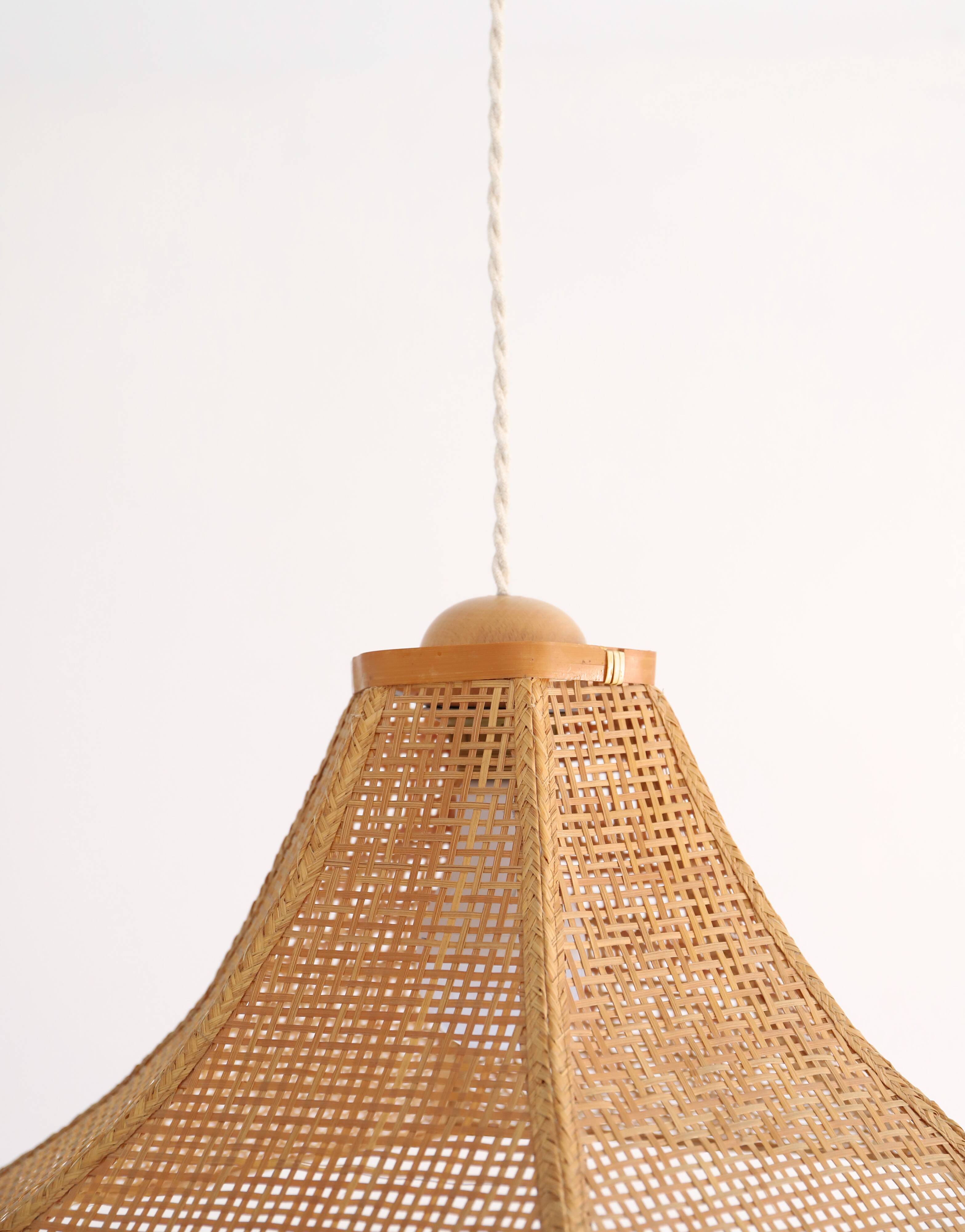 Vintage cane pendant light