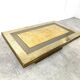 Table basse vintage en laiton par Rodolfo Dubarry, 1970