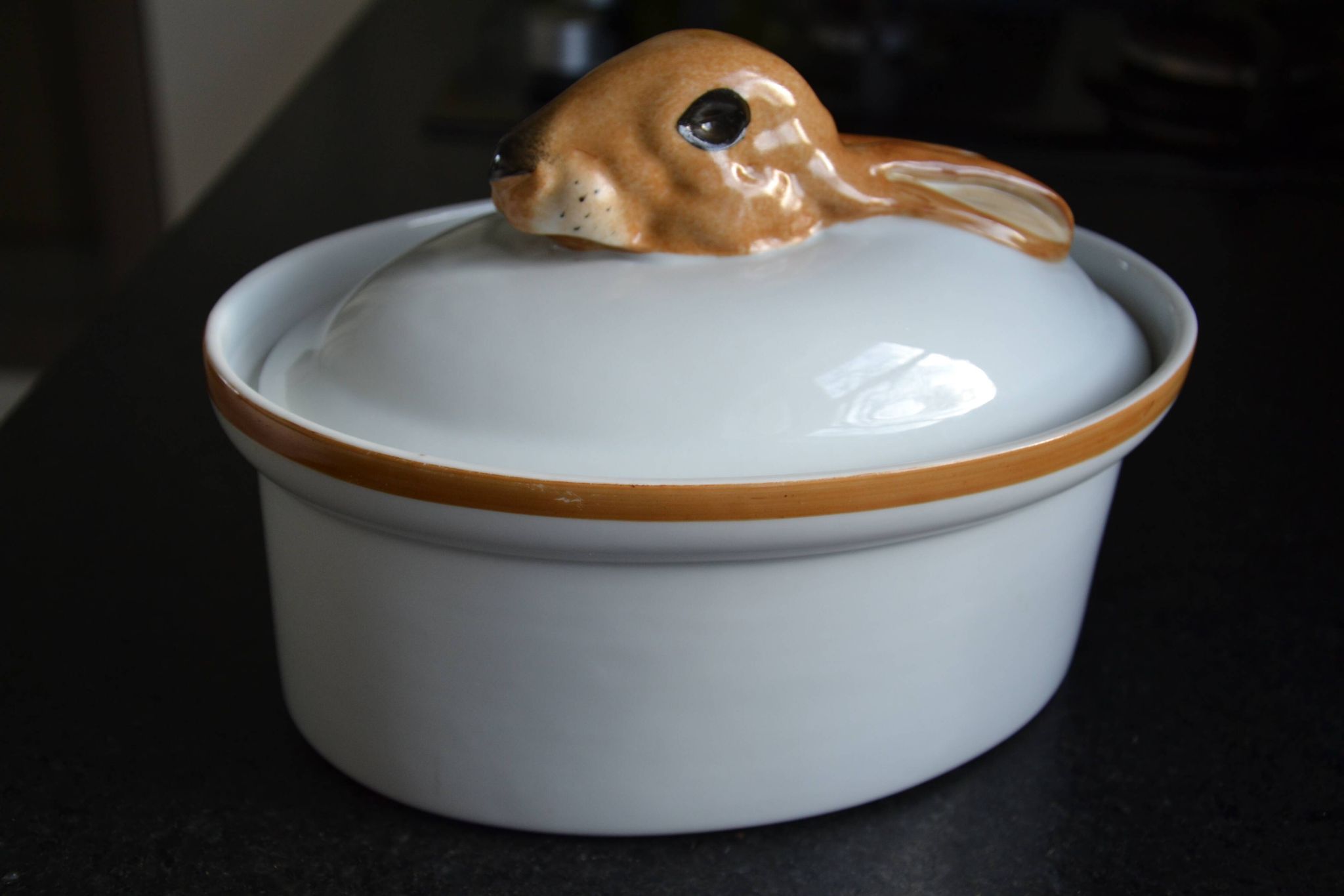Paris Sologne porcelain terrine dish, Ferrand creation