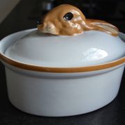 Paris Sologne porcelain terrine dish, Ferrand creation