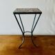 Bolster - small vintage side table in mosaic tiles