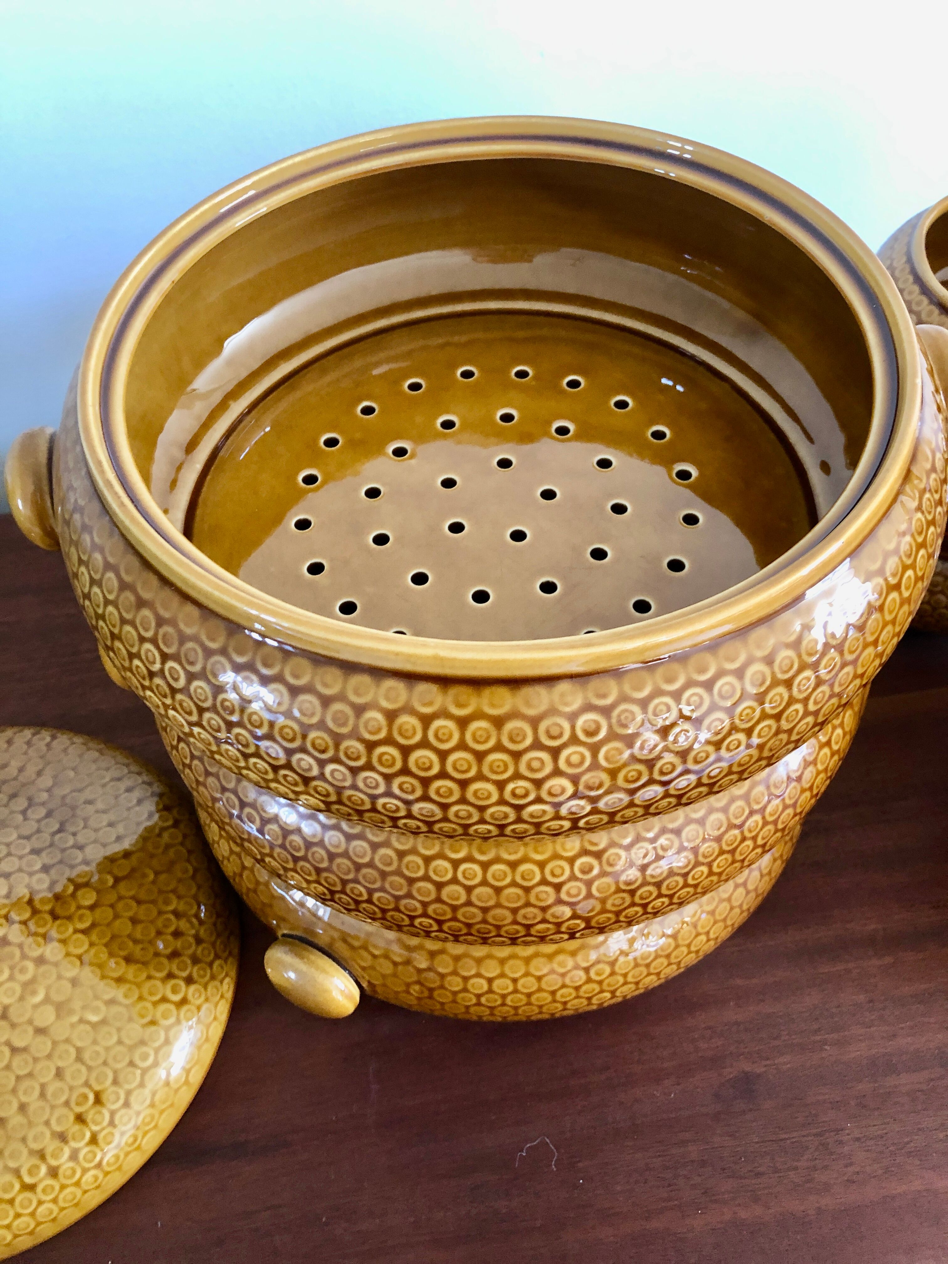 Gien ceramic couscous set