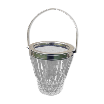 Seau à glace glaçons signé cristal Saint Louis