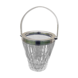Ice bucket ice cubes signed crystal Saint Louis