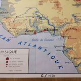 Old Morocco school map