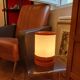 Paire de lampe orange années 70
