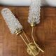 1960s Tulip wall sconce in brass and glass