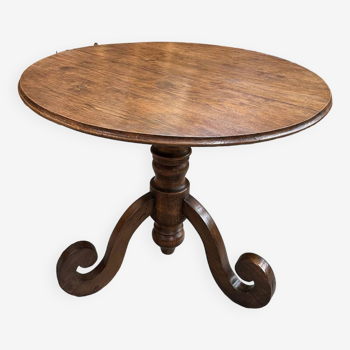 Late 19th century oak pedestal table