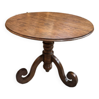 Late 19th century oak pedestal table