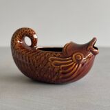 Fish-shaped ceramic sauceboat