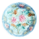 Slop bowl, majolica Wasmuel decorated with roses