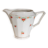 Pot à lait en porcelaine de Tchécoslovaquie, décor fleuri vintage