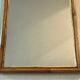 old rattan bamboo mirror owl shape vintage owl