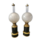 Paire de lampes à pétrole Napoléon III