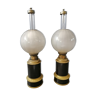 Pair of Napoleon III kerosene lamps