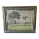 Oil painting on canvas - Impressionist rural landscape signed F Martin