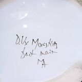 Grand vase Moustier signé