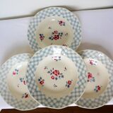 4 hollow plates of Digoin and Sarreguemines model Bastia 220629