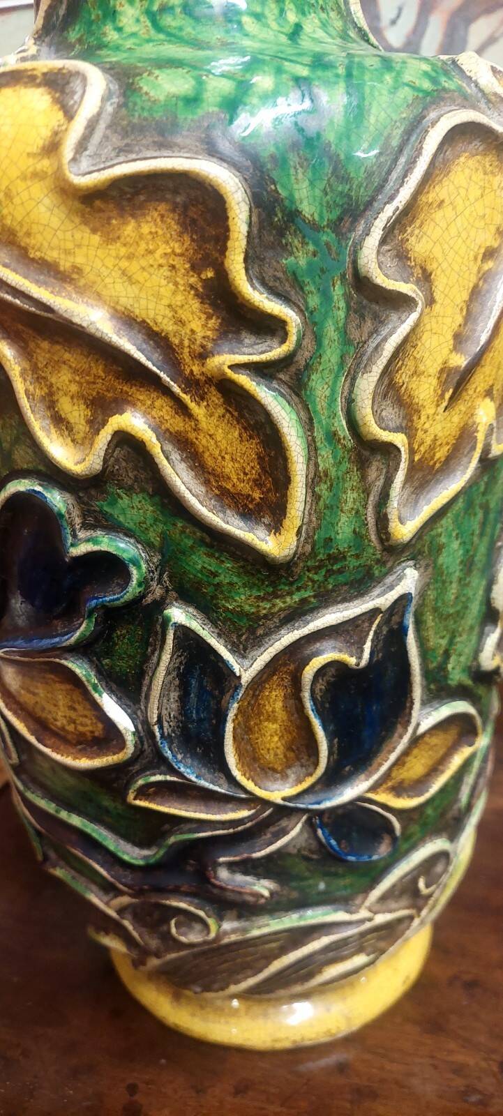 Ceramic lamp base by Ugo Zaccagnini from the 1930s.