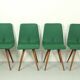 Set of 4 Teak Dining Chairs by van Os, 1950s